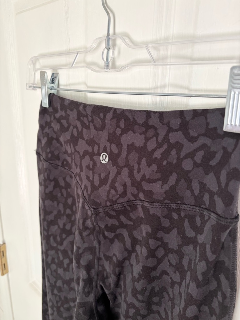 Lululemon High Rise Align Jogger Black Leopard Yoga Athletic Pant